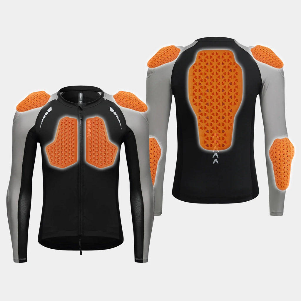 Men Motorcycle Riding Jacket Summer Motocross Motorbike Racing Outdoor Sports Jacket with Shoulder Elbow Back Gear
