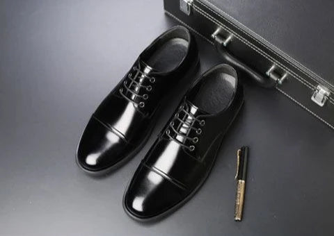 Round Toe Lace Up Business Social Shoe for Men Casual High Quality Fashion 2025 Style New Spring Autumn Dress Loafers Shoes Man