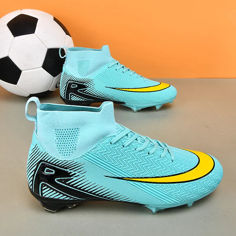 Men Football Boots Professional Soccer Cleats Non Slip Resistant Training Shoes Outdoor Match Sneakers Adult Teenagers Athlete