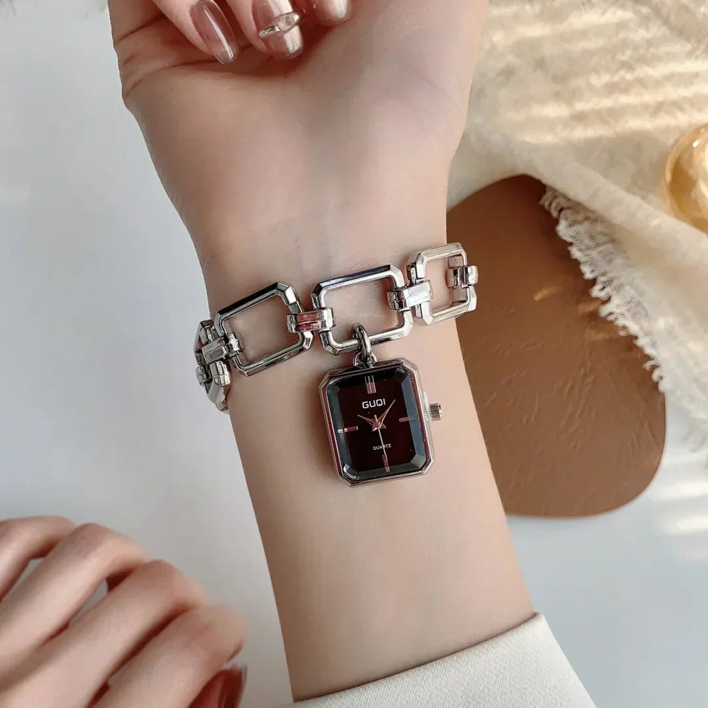 Women Quartz Watch Bracelet Square Dial Quartz Analog Women's Watches Ladies Wristwatch Elegant Female Clock Montre