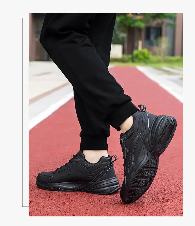 Chunky Sneaker for Men Thick Sole Versatile 2025 New Trend Mesh Lace Up Breathable Casual Sports Shoes Increased Soft Soles