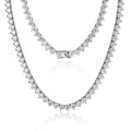 3 Claw D VVS1 Moissanite Tennis Necklace 3/4/5mm GRA Certified Lab Diamond Solid s925 Silver GRA Necklace for Women Man