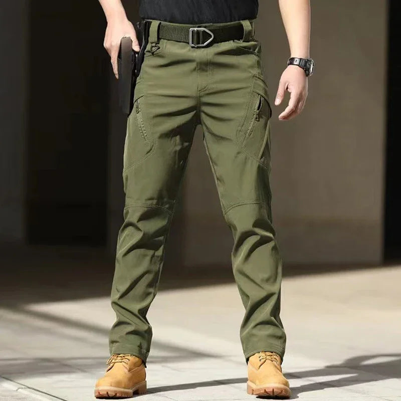 Men's Tactical Pants Elastic Cargo Trousers Casual New Autumn Waterproof Outdoor Hiking Multi-pocket Wear-resistant Cargo Pant