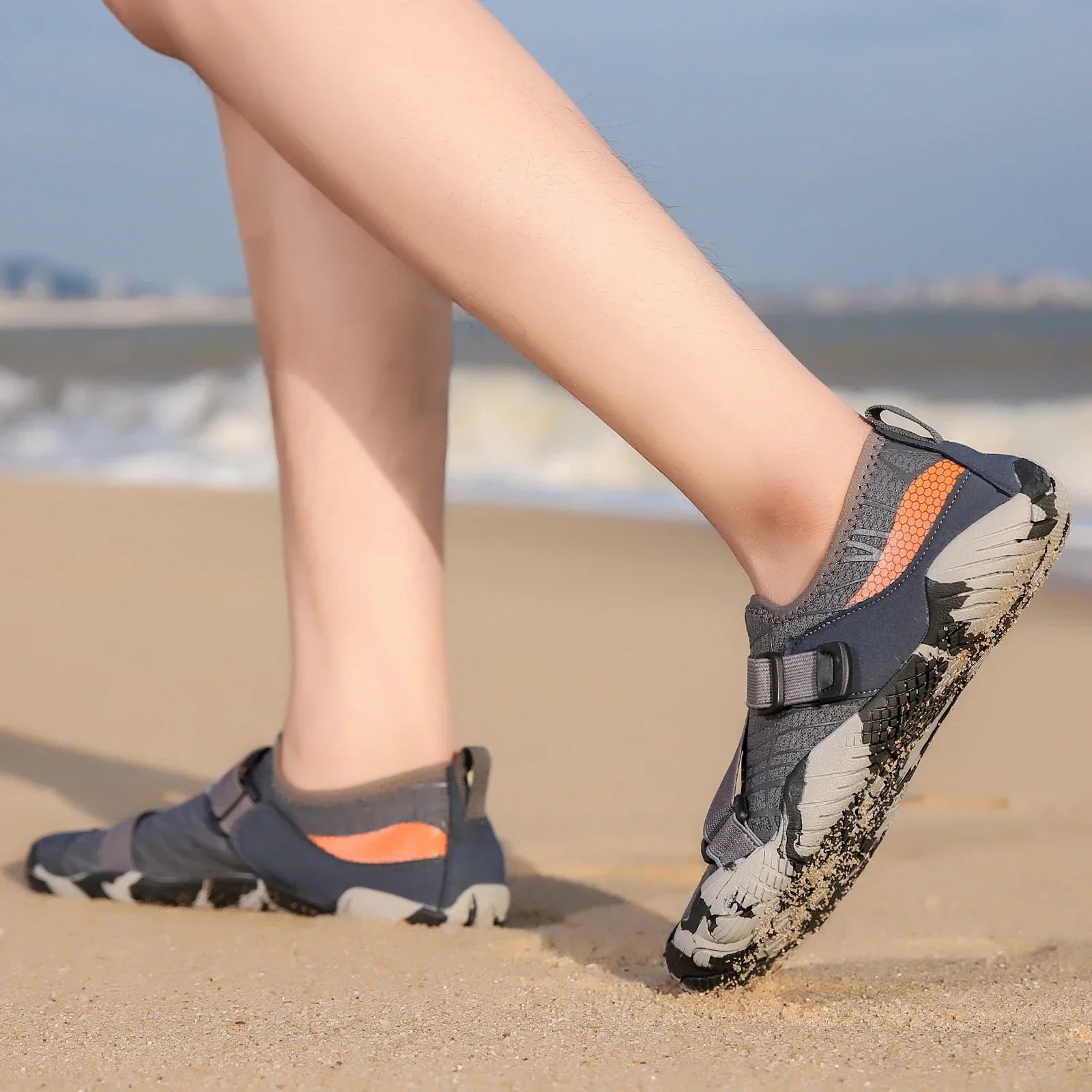 Men's Elastic Aqua Shoes Breathable Women Outdoor Wading Sneakers Quick Dry Water Shoes for Diving Swimming