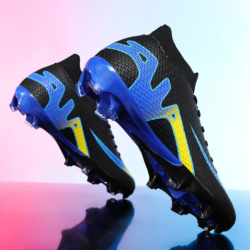 New Men Football Boots Grass Futsal Sneakers High-quality Match Cleats High-top Non-Slip Soccer Shoes Indoor Hot-selling Outdoor