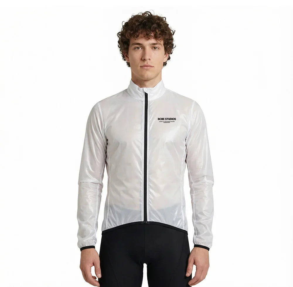 Cycling Rain Jacket Lightweight Windproof Waterproof Bicycle Windbreaker Pro Team Cycling Coat MTB Road Bike Jersey