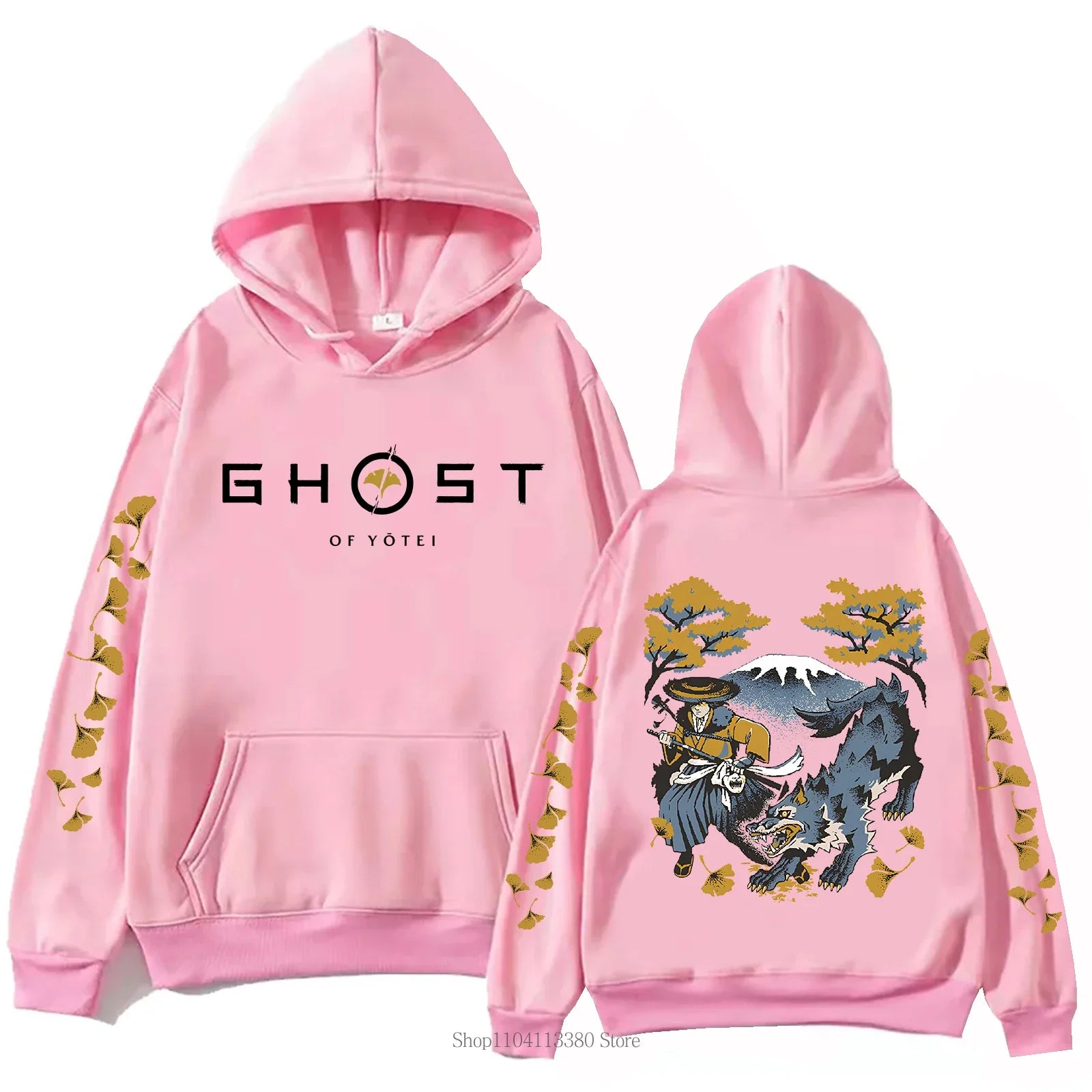 هودي بطبعة Ghost جديدة خريف وشتاء للرجال والنساء، كاجوال على طراز هاراجوكو، بلوفر بأكمام طويلة من الصوف بتصميم أركان فينتاج Y2K