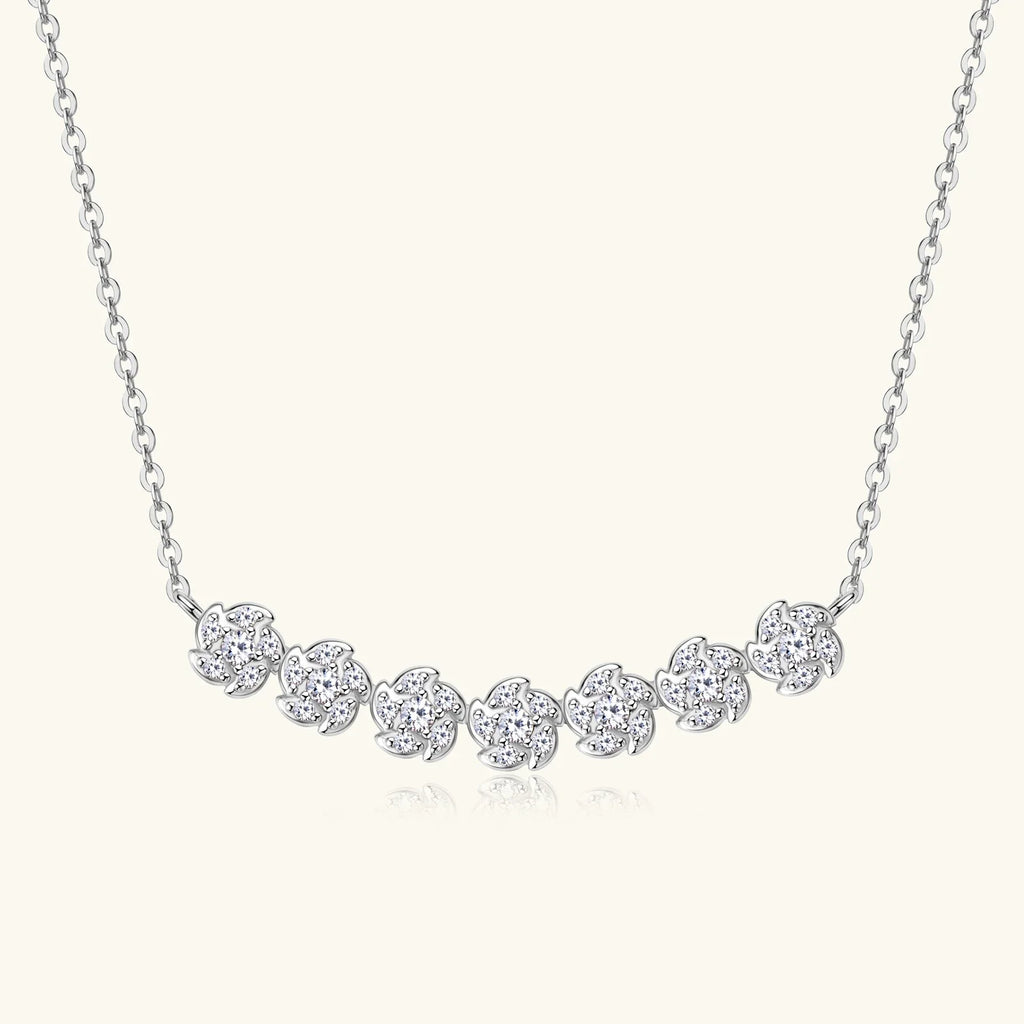 Moissanite Diamond Necklaces for Women, Dainty 14k Gold/925 Sterling Silver Choker Necklace Gold Plated Jewelry Trendy Gift