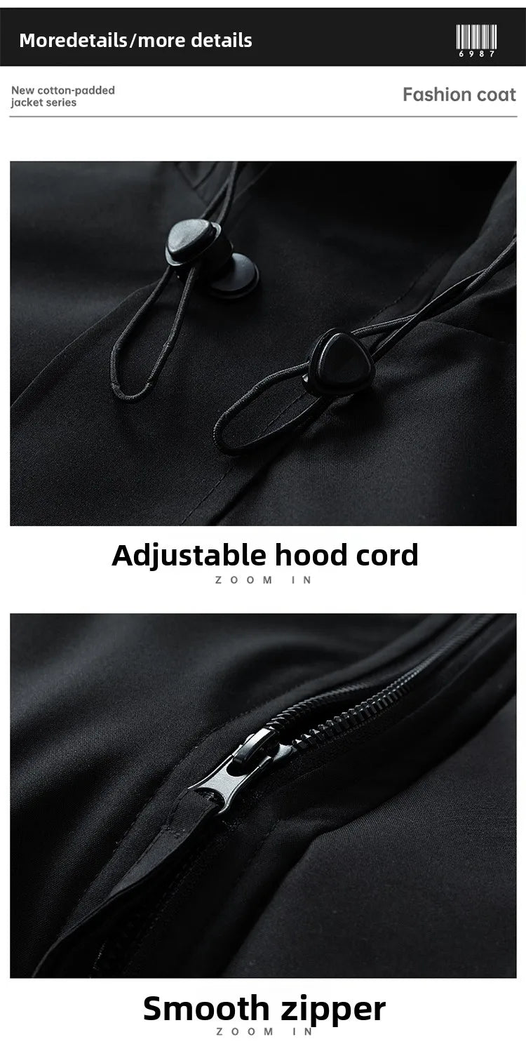 Thick Padded Waterproof Jacket Men Outdoor Softshell Zip Up Hooded Jacket Windbreaker Hiking Camping Coat Autumn Winter Overcoat