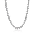 7.5 - 12.81ct D VVS1 Moissanite Tennis Necklaces for Women GRA Certified 925 Sterling Silver Plated 18k Flower Necklace