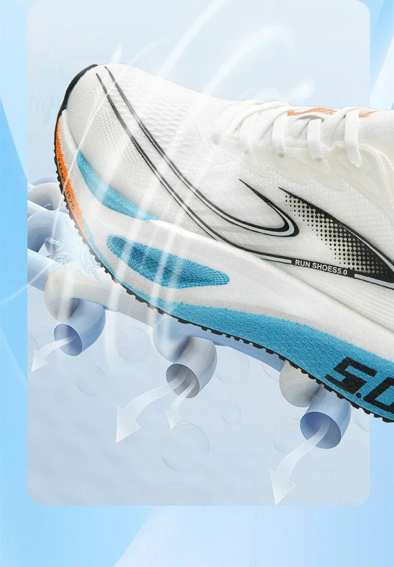 Carbon Plate Running Shoes Professional Marathon Racing Lightweight Bounce Cushion Breathable Sports Sneakers