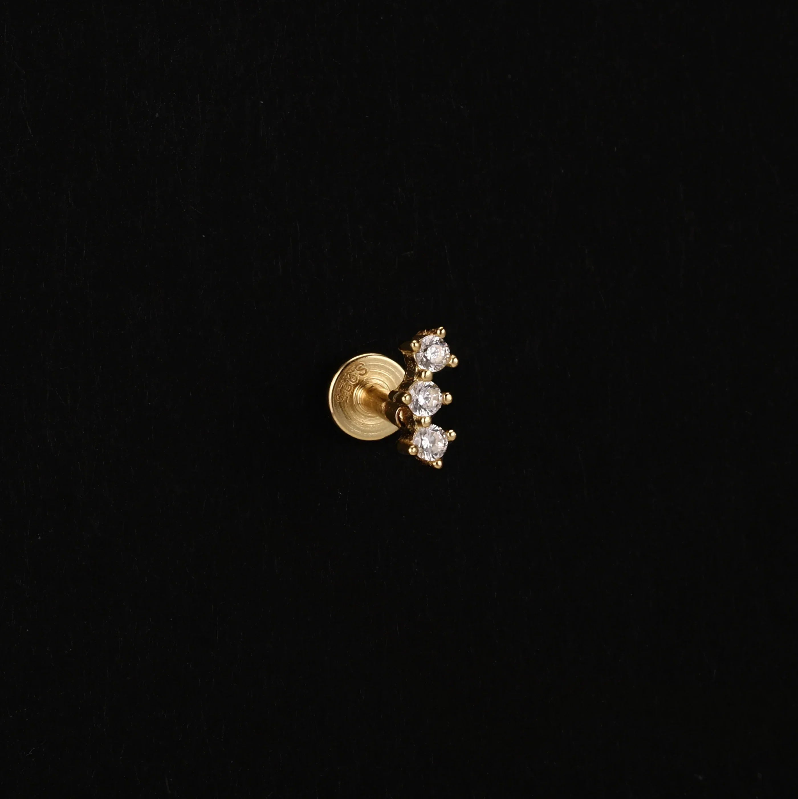 Heart Round Ball Flat Helix Piercing Earring 925 Sterling Silver Ear Studs Geometric Zircon Exquisite Trinket Studs Aretes