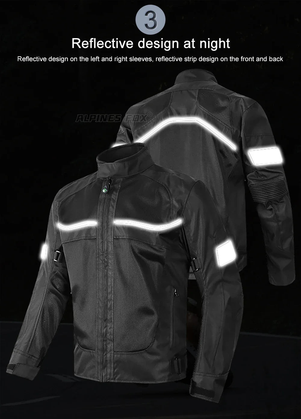 Summer Motorcycle Jacket Men's Motocross Jacket Motorcyclist Jacket Protective Gear Coat Racing Reflective Oxford Clothing M-5XL