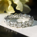 Moissanite Eternity Band Rings for Women Jewelry GRA Certified D Color VVS1 Lab Grow Diamond s925 Sterling Silver Ring