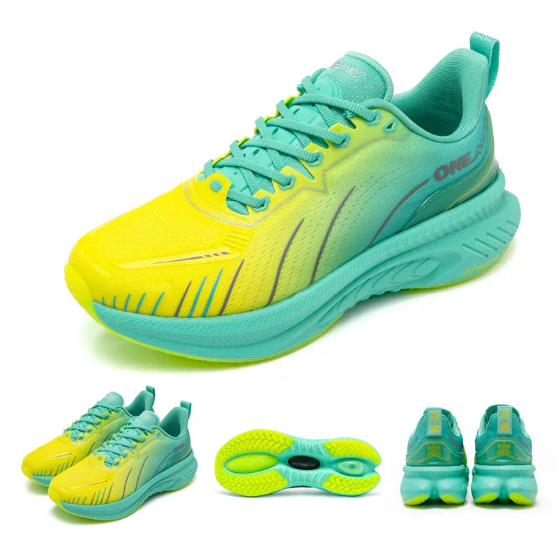 New Cushioning Running Shoes For Men Suitable Heavy Runners Lace Up Sports Women Non-slip Outdoor Athletic Male Sneakers