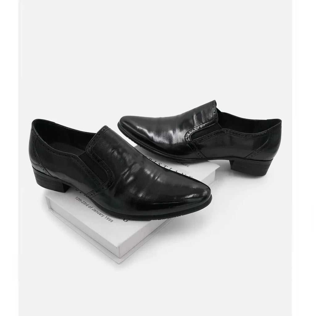Spring Autumn New Pointed Leather Shoes for Men Solid Color Business Casual Shoes Male Fashion Designer Dress Shoe Man
