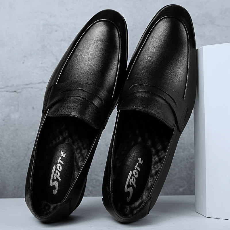 Italy Luxury Brand Fashion Men Casual Shoes Loafer Shoes Men Genuine Leather Slip-on Formal Shoes Moccasins Handmade Man Shoes