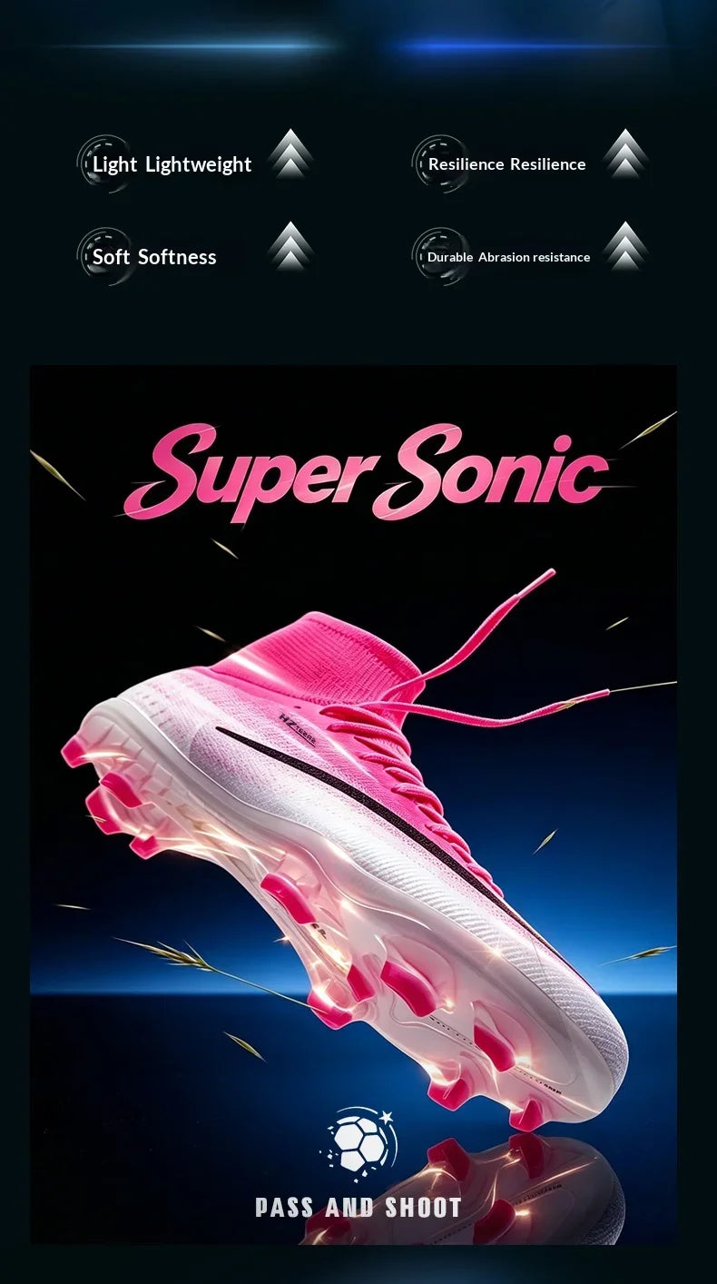 New Men Football Boots Women Professional Soccer Shoes Hot Sale TF/FG Sneakers Unisex High-quality Futsal Cleats Ultralight