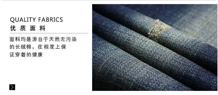 Spring and Autumn Fashion Trend Solid Color Retro Sports Straight Leg Jeans Men's Casual Comfortable Elastic High-Quality Jeans