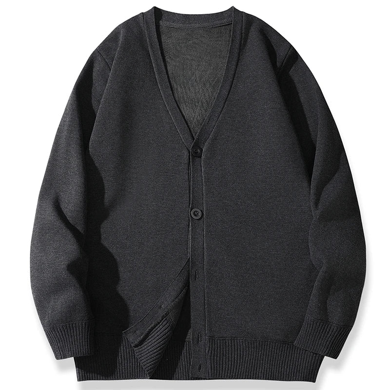 2026 New Men's Casual Long Sleeved Velvet Sweater Cardigan Knitted Jacket Top Autumn and Winter Fashionable Versatile Jacket
