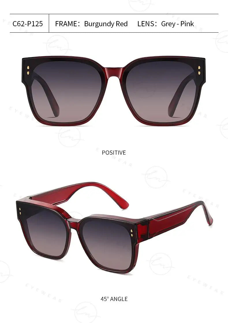 Oversized Frame Cover Optical Glasses Trend Fit Over Sunglasses For Men Women Polarized TR-90 Anti-Glare UV400 Eyewear