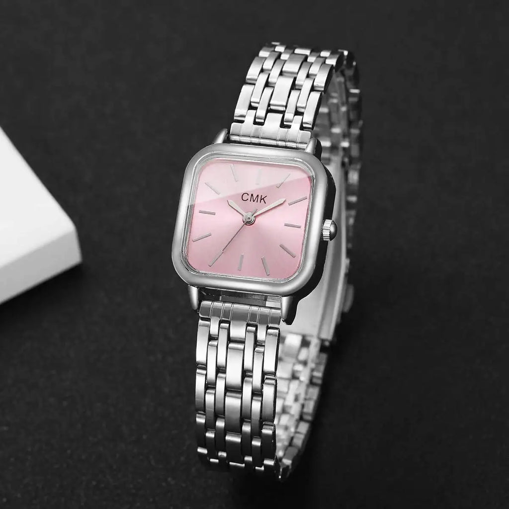 Fashion Square Women Watches Simple Ladies Quartz Wristwatch Reloj Mujer（Without Box）