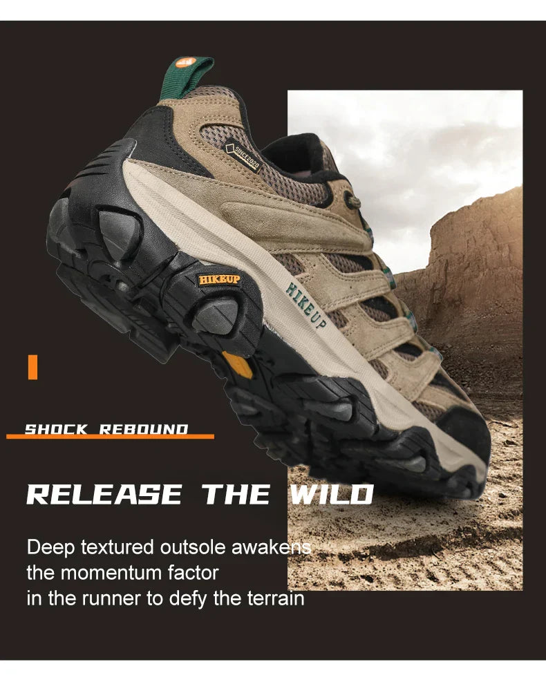 Men Hiking Shoes Designer Climbing Trekking Sneakers for Men Leather Outdoor Sports Work Man Shoes Run Shoes
