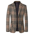 Men Plaid Blazers Suits Jackets New Spring Autumn Male Korean Design Blazers Coats Business Casual Slim Fit Blazers Men Clothing