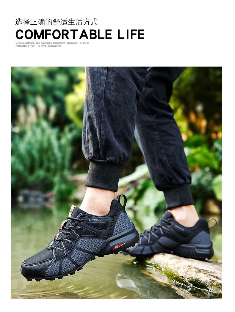 2025 Hiking Shoes Men's Non-slip Wear-resistant Comfortable Outdoor Hiking Sports Shoes Outdoor Running Shoes Walking Sports Sho