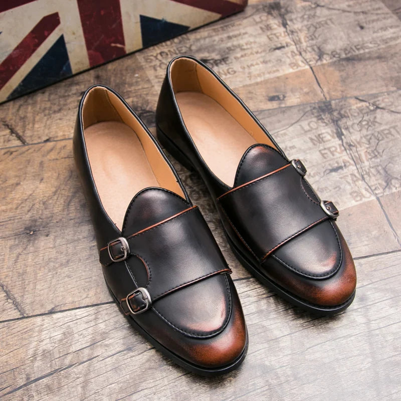men shoes casual plus size leather luxury brand adult fashion designer social driving dress moccasins men loafers Zapatos Hombre