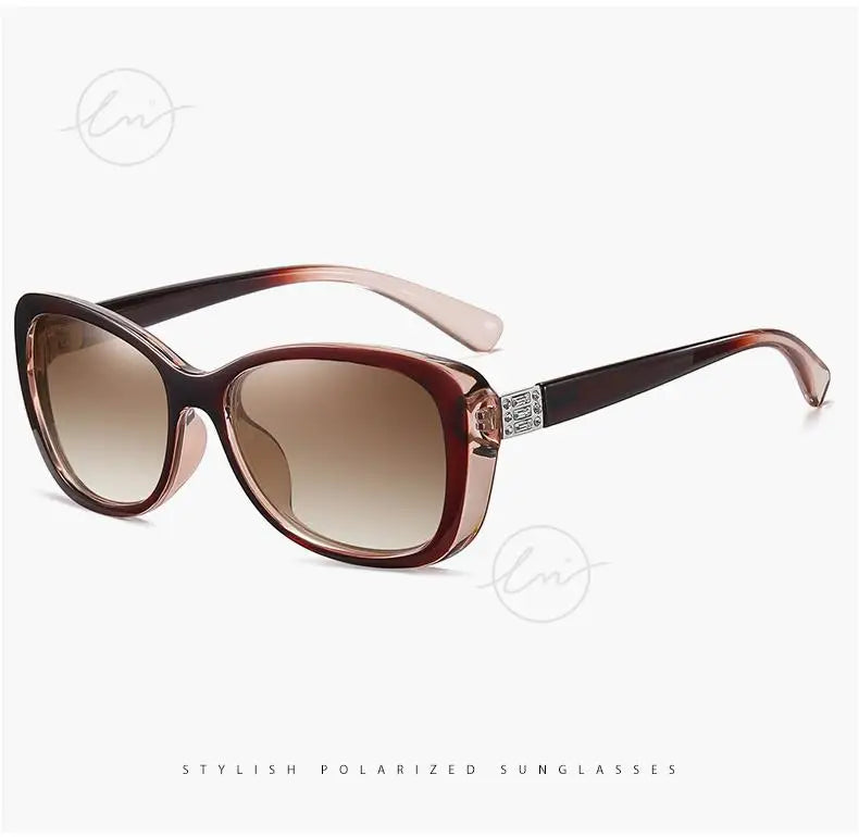 Young Style Women's Sunglasses Gradient Polarized Driving Glasses Luxury Design Ladies Elegant Lunette De Soleil Femme
