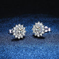 1CT Moissanite Earring For Women Girl 925 Sterling Silver Sparkling Diamond Ear Studs Wedding Engagement Jewelry Gift