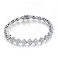 D VVS1 Moissanite Tennis Bracelet 2mm Diamond GRA Certified s925 Sterling Silver Four Leaf Clover Bracelets for Women