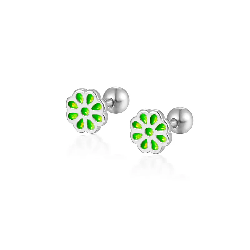 925 Sterling Silver Fashion Love Butterfly Romantic Star Crown Screw Stud Earrings for Women Ear Bone Piercing Jewelry