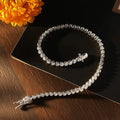 4mm Heart Cut Moissanite Tennis Bracelet GRA Certified Diamond Bracelet s925 Sterling Silver Bracelets for Women Man