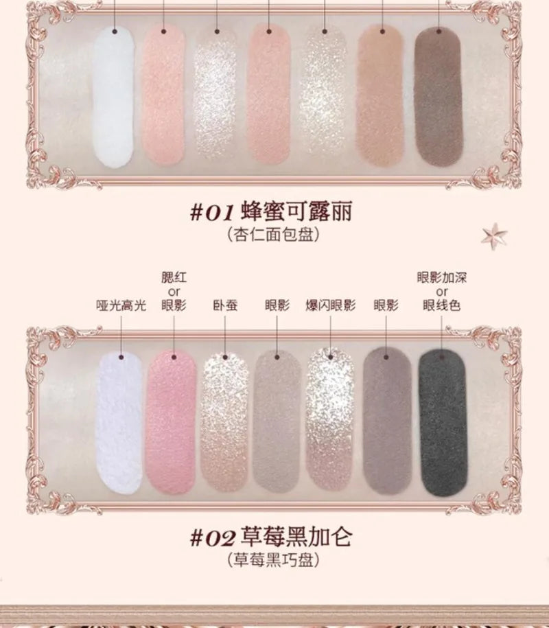 Strawberry Cupid Professional Makeup Set For Women Full Kit Gift Box Eyeshadow Lip Cream Blush Compact Powder Sets