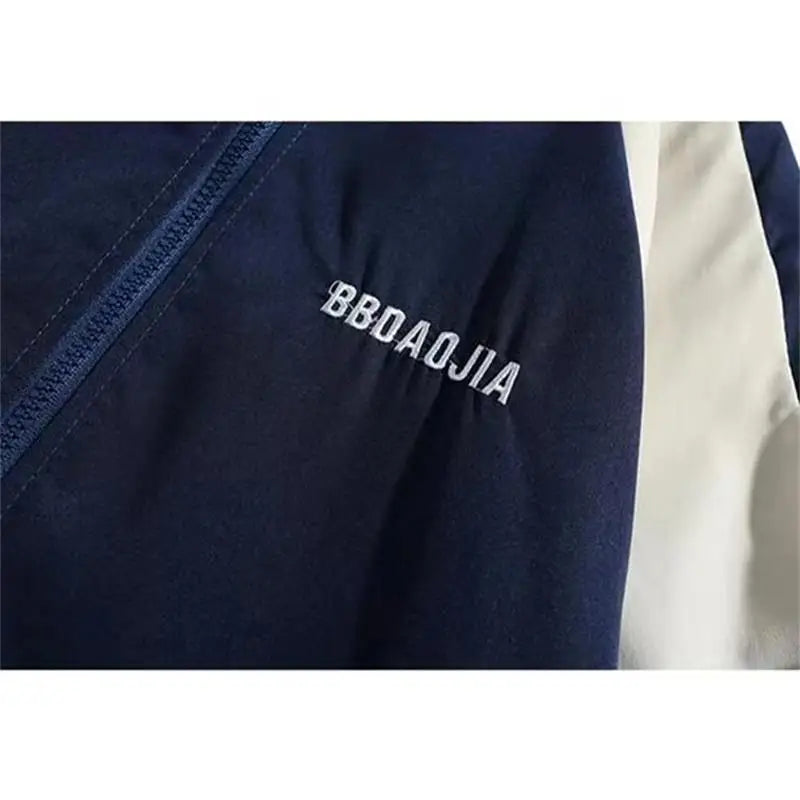 Reflective Striped Men's Jacket 2026 Hip Hop Streetwear Coats Zipper Up Jacket Windbreaker Harajuku Thin Coats Sports Black Blue