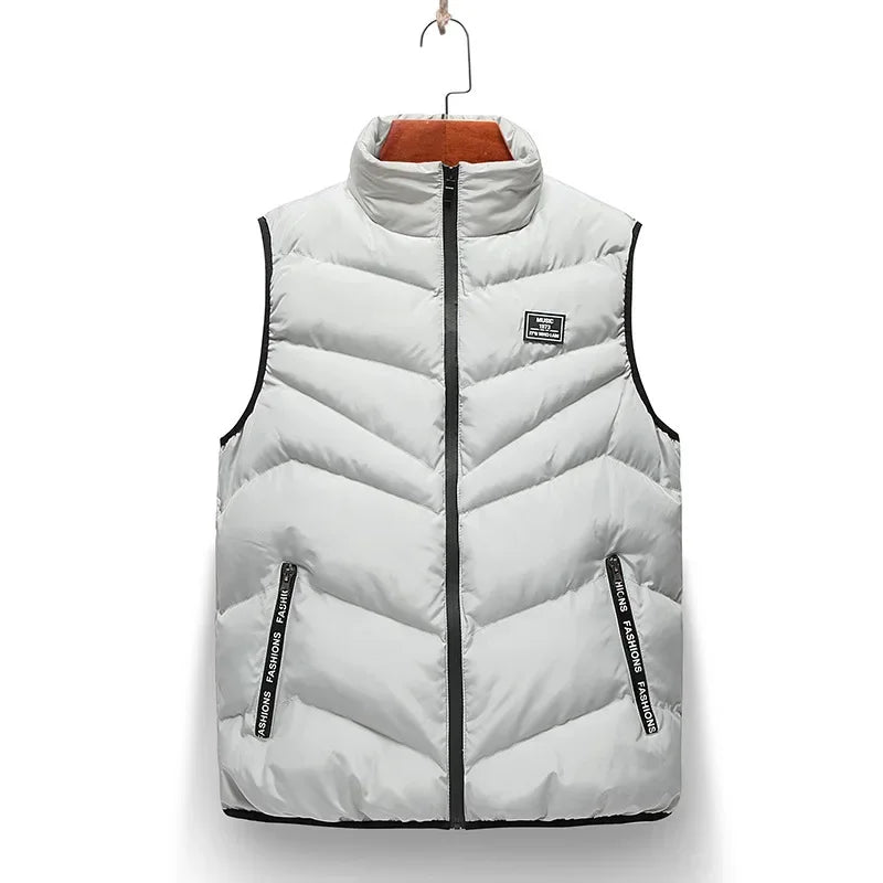 8XL 7XL Plus size vest men Brand Men Jacket Sleeveless Vests Winter Jackets man Casual Coats Men's Vest Cotton Thicken Waistcoat