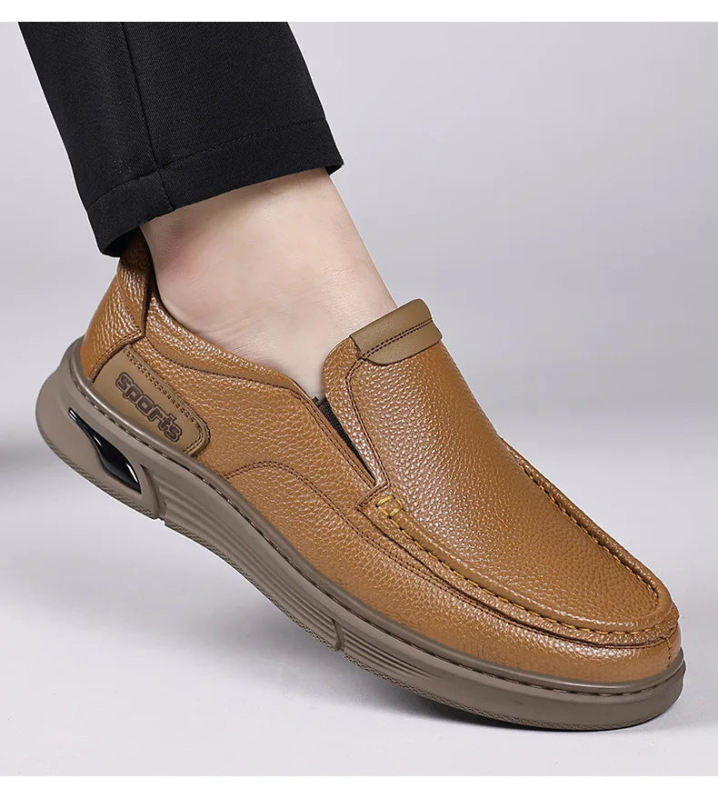 Spring Summer 2026 New Loafers for Men Soft Sole Fashion Business Casual Leather Shoes Male British Style Designer Shoe Man