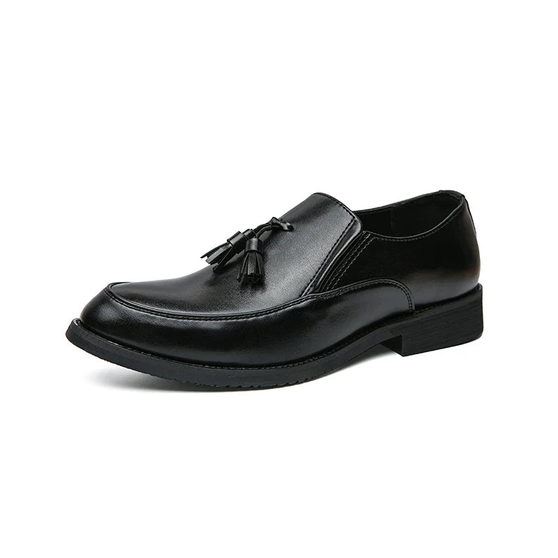Luxury Designer Mens Business Formal Leather Dress Black Brand Casual Shoes Wedding for Men Office Luxury Flats Footwear Loafers