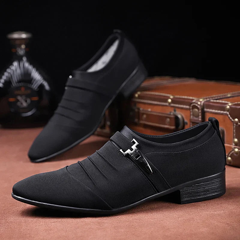 Men's Spring and Autumn Business Casual Dress Leather Shoes