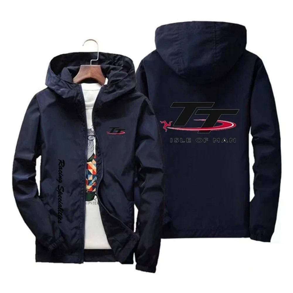 Men's Spring and Autumn Windproof Zipper Hooded Irish TT Outdoor Sports Quick drying Skincare Tower Fishing Jacket 2024 Edition