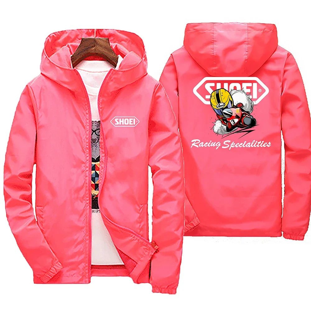 2025 New high-quality men's windproof jacket, large waterproof jacket with mountain and bicycle hood, for spring and autumn