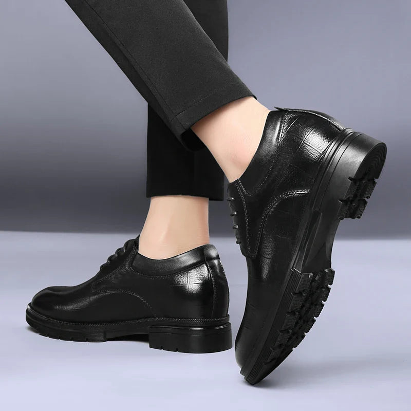 Genuine Leather Men's Oxford Shoes Lace Up Casual Shoes Comfortable Sneakers Outdoor Male Walking Shoes Formal Dress Footwear