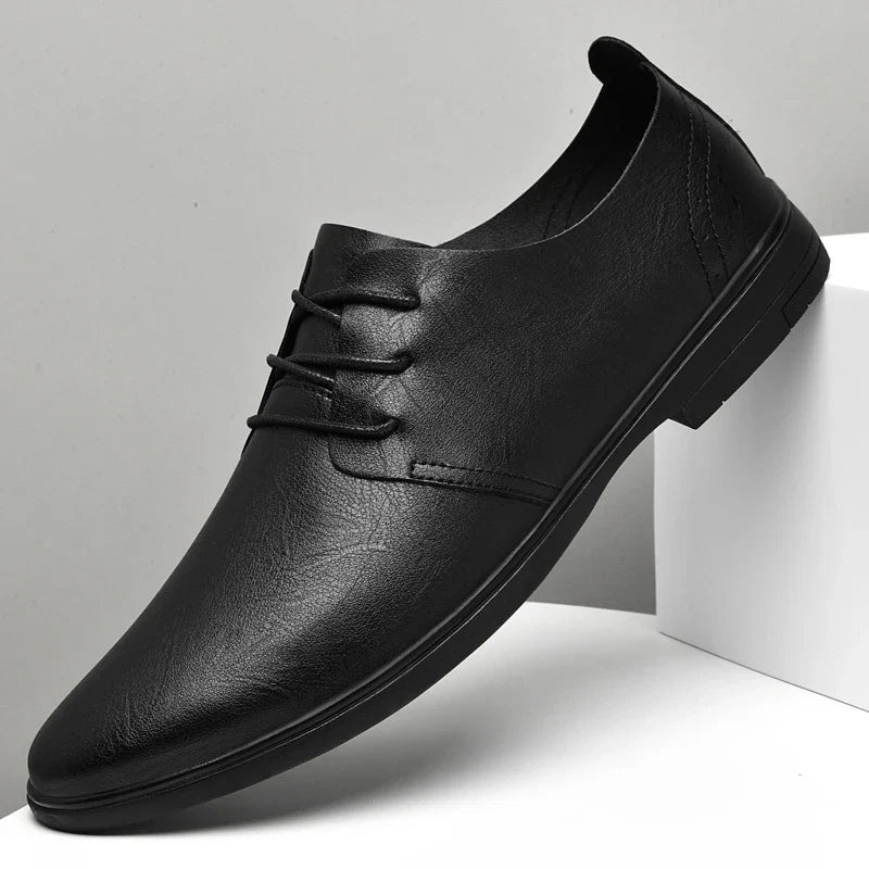 Classic Dress Mens Flats for Wedding Men Oxfords Shoes Fashion Casual Footwear Men New Genuine Leather for Male Walking Shoes