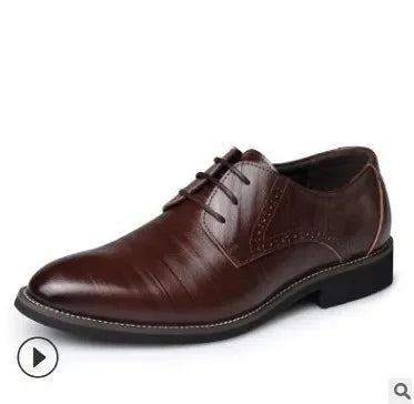 Men's Classic Leather Dress Shoes – Fashionable Formal Footwear for Office & Events