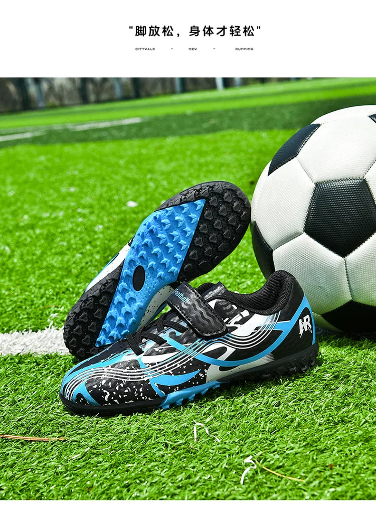 New Men Kids Professional Soccer Shoes Grass Boys Ultralight Football Boots Match Training Shoes Cleats Non-Slip Drop Shipping