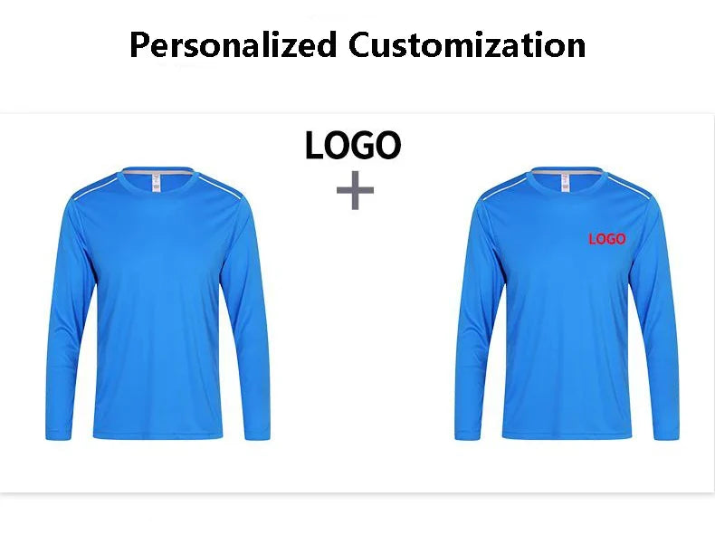 High Quality Spandex Men Women Kids Running Long Sleeve T-Shirt Quick Dry Gym Fitness Shirt Training Exercise Clothes Sports Top