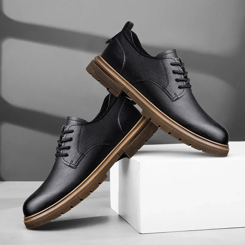 Handmade Men’s Leather Casual Shoes – Soft Sole Comfort Walkers (EU 40–48)