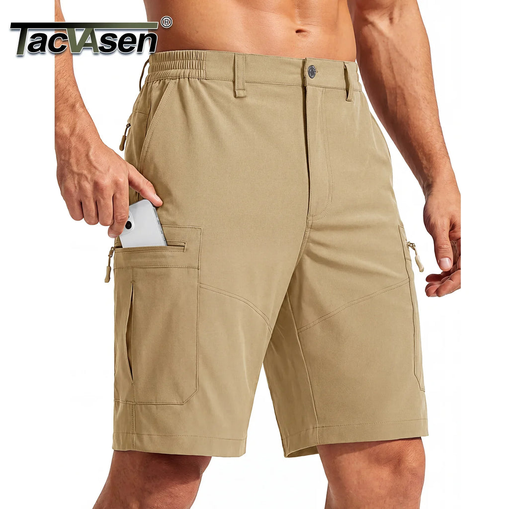 Men's Hiking Cargo Shorts 9" Quick Dry Lightweight Water Resistant Nylon Shorts Summer Casual Golf Work with 5 Pockets
